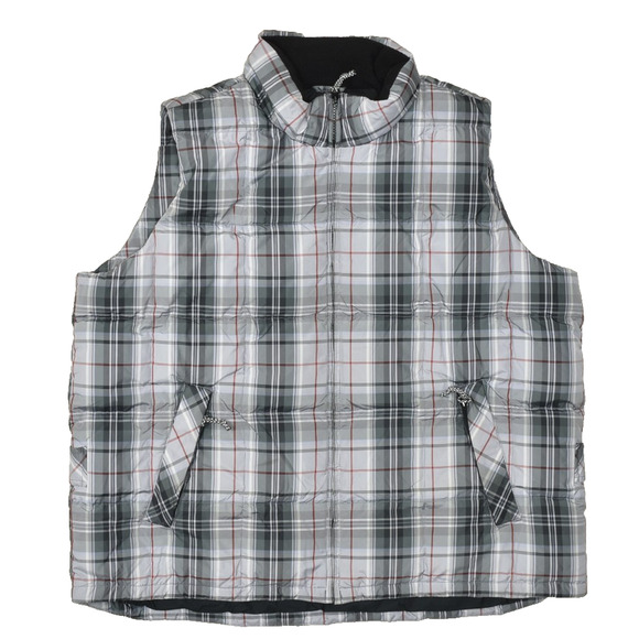 Eddie Bauer WeatherEdge Goose Down Plaid Puffer Vest Men's Plus Size 2X - Picture 1 of 8